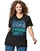 Just My Size Women`s Plus-Size Printed Short Sleeve V-Neck, OJ181, 3X