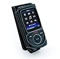 Tuff-Luv Classic Leather Case Cover for Sony Walkman E Series (NWZ-E430)- Black