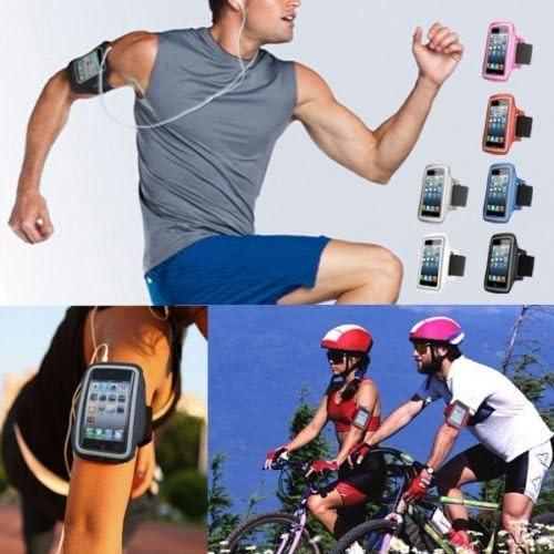 Waterproof Sport Gym Running Armband Case Cover Bag For Smart Mobile Phones (ZTE Warp Sync N9515 , Black )