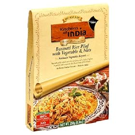 Kitchens Of India Kashmiri Basmati Rice Pilaf with Vegetables & Nuts, 8.8-Ounce Boxes (Pack of 6)