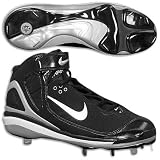 Sporting Goods : Nike 314320 Air Huarache 2K5 Metal Baseball Cleat Mid - Black/White