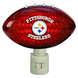 Pack of 2 NFL Pittsburgh Steelers Football Shaped Night Lights