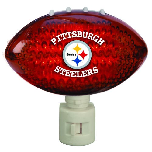Pack of 2 NFL Pittsburgh Steelers Football Shaped Night Lights