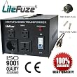 LiteFuze VT-2000 2000 Watt Heavy Duty Voltage Converter Transformer - Step Up/Down 110/120/220/240V