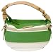 KATE SPADE SMALL GABI 25TH STREET STRIPE GREEN PURSE