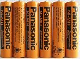 Panasonic NiMH AAA Rechargeable Battery for Cordless Phones x six 6 aaa 700 mah 1.2v batteries