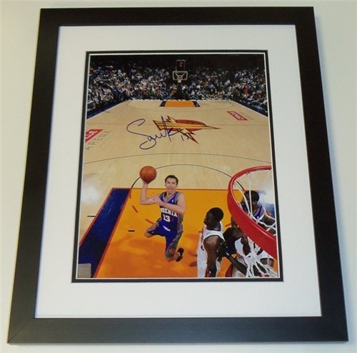 Steve Nash Autographed/Hand Signed Phoenix Suns 11x14 Photo CUSTOM FRAMED