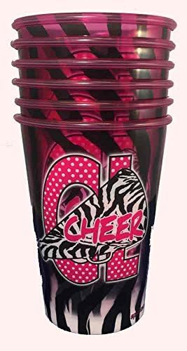 Pack of 6 Zebra Cheerleader Party Cups