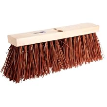 Magnolia Brush 18" Block Length, Dyed Palmyra Stalk Street Broom, (Carton of 6)