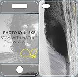 U-ske iphone 4 / 4S protect sticker easy wrap photograph by u-ske SEAL-006 【 Big Wave 】 BIG WAVE