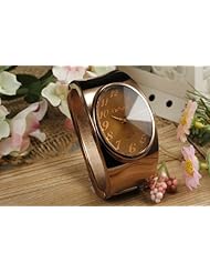 Youyoupifa Bronze Oval Shap Dail Ladies Bracelet Watch