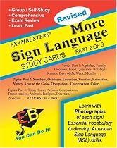 Exambusters More Sign Language Study Cards: A Whole Course in a Box