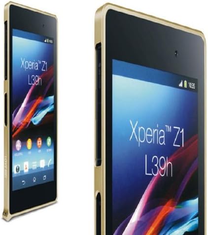 Blueskyseller Ultra-thin Original 0.7mm Love Mei Metal Bumper Aluminum Case for Sony Xperia Z1 L39h (Light Gold)