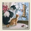 Bird Watchers, Set of 4 Absorbent Ceramic Coasters