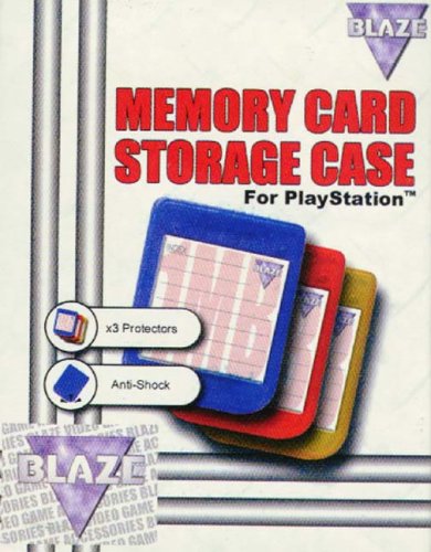 Childrens Toyshop  Video Games : Fire International 3 Colour Pack Memory Card Cases (PS)