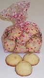 Gourmet Food : Scott's Cakes 1 lb. Coconut Macaroon Cookies in a Candy Cane Bag