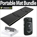 Powermat PMM-PT100 Portable Mat Bundle With Powermat PMR-BBT1 Receiver Li-Ion Battery Door for Blackberry Tour & Powermat PMR-AID1 Receiver Dock for Ipod and Iphone