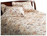 Malibu Shores Rose/Blush Floral 4 Piece Jacquard Comforter Set, Cal King