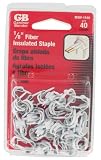 Gardner Bender MSW-1540 3/16-Inch White Insulated Staples Bell Wire, 40-Pack