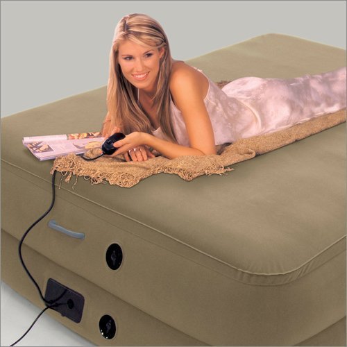Deluxe Memory Foam Air Mattress w/ Built in Pump & Remote