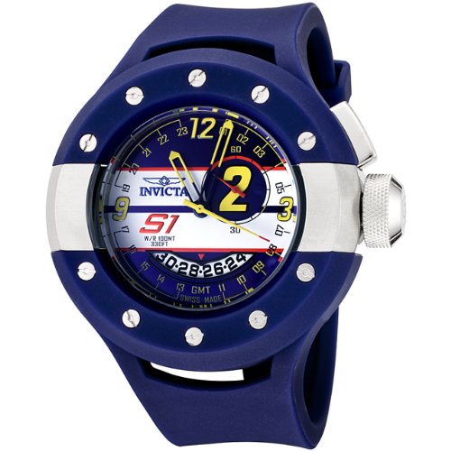 Invicta Men's 6641 S1 Rally Collection Race Circuit Edition GMT Blue Polyurethane Watch