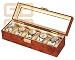 Watch box holds 5 watches see through top B000DZC6FO