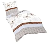 Produkt-Bild: Fleuresse Milano 112813 Fb. 7 Mako-Satin-Bettw&auml;sche / 135 x 200 cm, braun