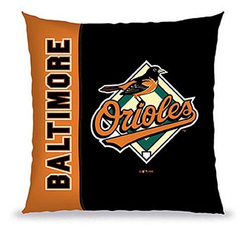 Buy Biederlack Baltimore Orioles Vertical Stitch Pillow by Biederlack