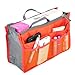 niceeshop(TM) Travel Makeup Insert Handbag Organiser Purse Large Liner Organizer Pouch Bag,Orange