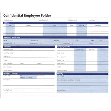 Adams Confidential Employee Folders, 8.75 x 9.38 Inch, 25-Pack, White (HR121)