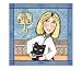Blonde Lady Veterinarian and Black Cat Education Giclee Poster Print by Jamie Wogan E...