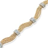 18 Kt Yellow Gold Diamond Bracelet
