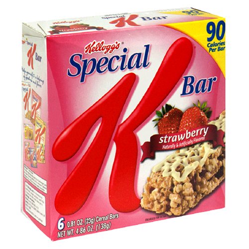 Kellogg's Special K Bars, Strawberry, 4.86-Ounce, 6-Count Boxes (Pack of 12)