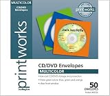Burlington 00526 CD Envelopes (Multi-Color, 50 Envelopes)