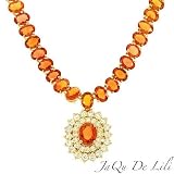 51JBEaHeryL. SL160  Jaqu De Lili! Made in Usa Necklace With 67.95ctw Clean Diamonds, Sapphires Made of 14K Yellow Gold Reviews