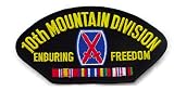 10th Mountain Division Enduring Freedom Hat Patch