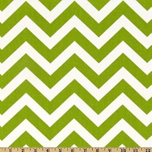 54-Wide-Premier-Prints-ZigZag-Chartreuse-White-Fabric-By-The-Yard