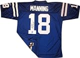 Peyton Manning Indianapolis Colts Autographed Blue Swingman Jersey