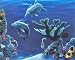 Seascape Ocean tropical Dolphins Art Print POSTER RARE - 20" x 16"