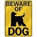 BEWARE OF  AFGHAN HOUND  PARKING SIGN DOG