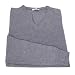 Helmut Lang HL UR 803 CS Grey Silk/Cashmere Men's V Neck Sweater (L)