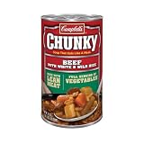 Campbells Chunky Beef With White and Wild Rice Easy Open 18.8 Ounce Cans Pack of 12 by Campbell's