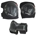 Knee Pads, Elbow Pads & Wrist Guards - SFR Triple Pad Set AC960 - Black