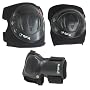 Knee Pads, Elbow Pads & Wrist Guards - SFR Triple Pad Set AC960 - Black