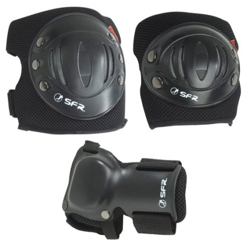 Buy Knee Pads, Elbow Pads & Wrist Guards - SFR Triple Pad Set AC960 - Black - Extra Small (Child 4-8yrs) online at Discounted New and Used prices. Delivered to your door with Childrens Toyshop.com