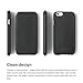 Phone 6S Case, elago [Leather Flip][Black/Black] - [Card Slot][Screen Protection][Premium Hybrid Construction] - for iPhone 6/6S