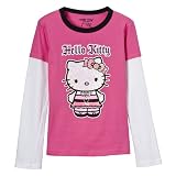Girls' Hello Kitty Long-Sleeve Punk Tee - Pink