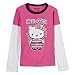 Apparel : Girls' Hello Kitty Long-Sleeve Punk Tee - Pink