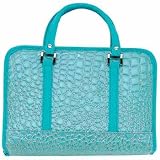 Gigi Chantal Turquoise Faux Alligator Bible Cover