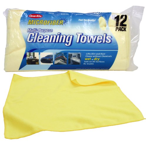 Clean Rite 7 512 12 Pk Microfiber Cleaning Towels Clean Rite 7 512 12 Pk Microfiber Cleaning Towels
